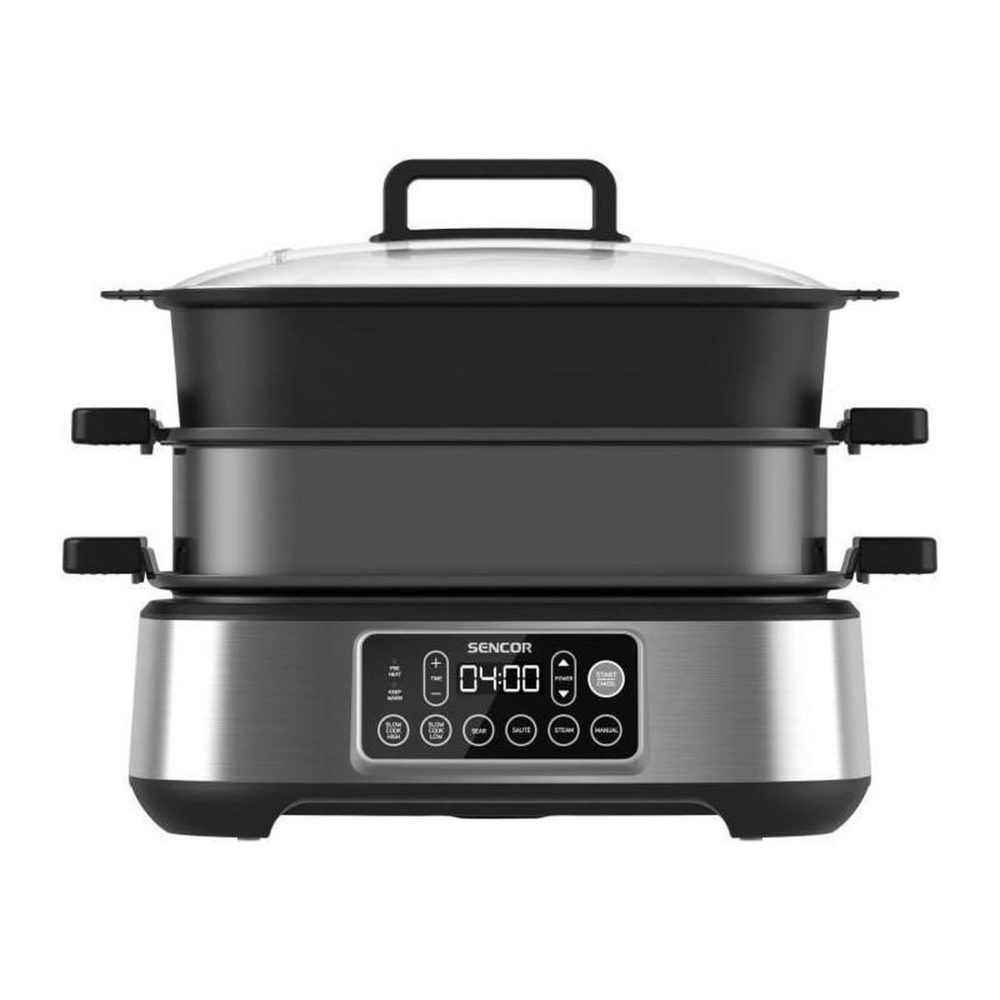 Mijoteuse et grill multifonction - SENCOR - SPR 6300BK - 6 L - Noir – SENCO