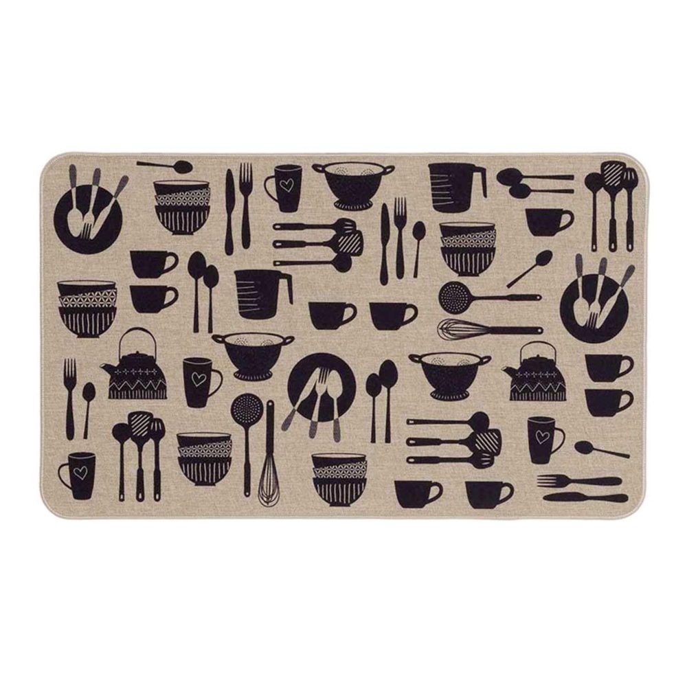 d'Intérieur Tapis multi-usage tissé kitchen 45x75cm naturel – Douceur