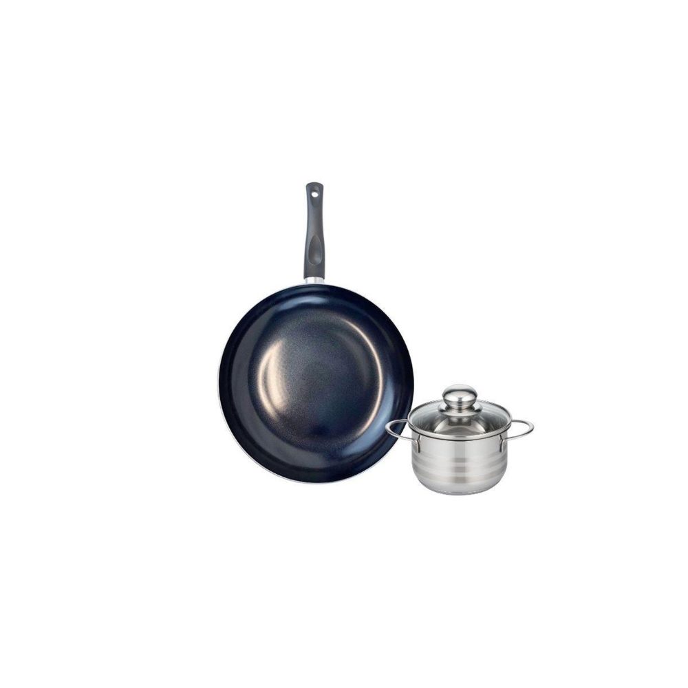 Ensemble de 1 poêle de cuisson 24 cm et 1 faitout 14 cm elo prima brillant – ELO