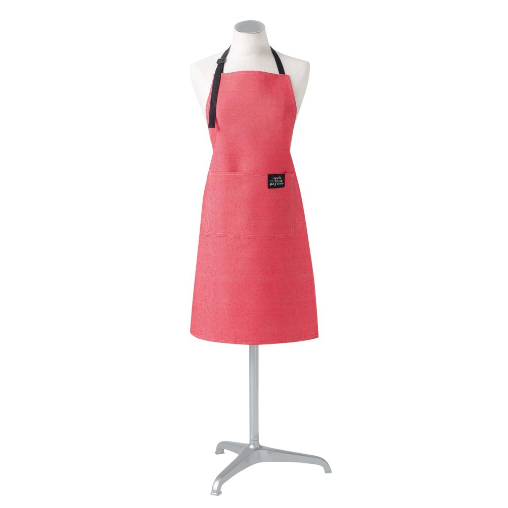 Tablier avec poche aime la cuisine rouge – Eden