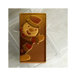 Moule Tablette Chocolat Bonhomme de Neige 15,4 x – 7,7 cm Pavoni