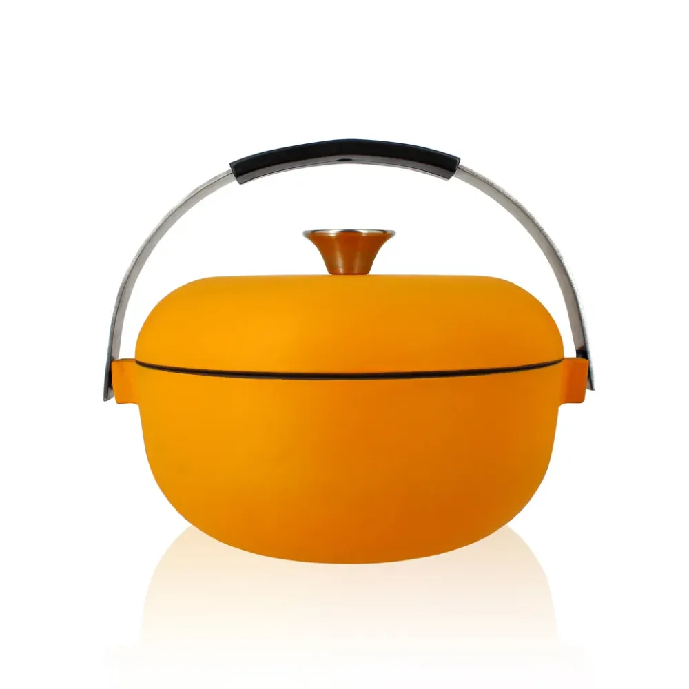 en fonte Olaf Jaune 24 cm Ogo - Ambiance & Styles – Cocotte